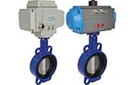 Butterfly valves w actuator